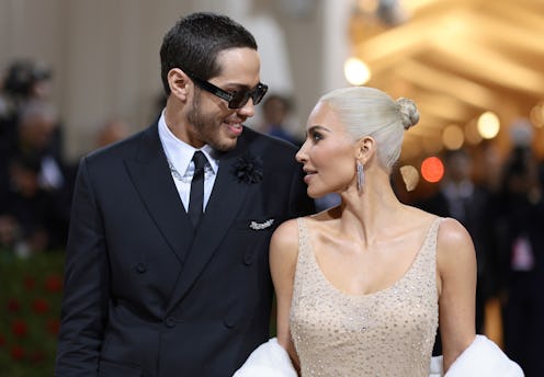 NEW YORK, NEW YORK - MAY 02: Pete Davidson and Kim Kardashian attend The 2022 Met Gala Celebrating "...