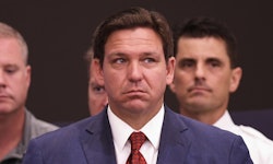 ROCKLEDGE, UNITED STATES - 2022/08/03: Florida Gov. Ron DeSantis at a press conference to announce t...