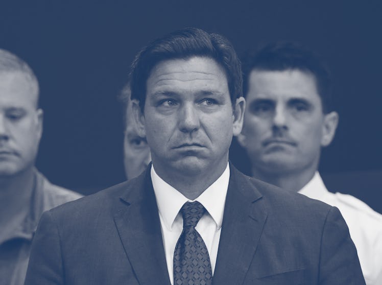 ROCKLEDGE, UNITED STATES - 2022/08/03: Florida Gov. Ron DeSantis at a press conference to announce t...
