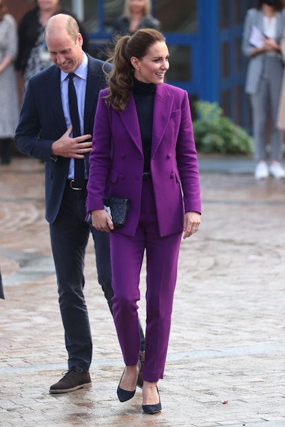 Kate Middleton's workwear staple purple suit from Emilia Wickstead
