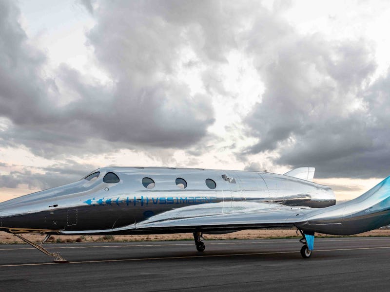 United States, New Mexico: Spaceport America. 2021/03/30. Presentation of the VSS Imagine (Virgin Sp...