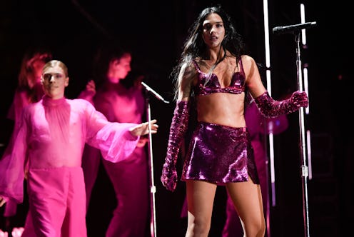 British-Kosovar singer and songwriter Dua Lipa performs on stage during the "Sunny Hill Festival" or...