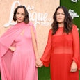 Newly engaged Jodi Balfour and Abbi Jacobson attend Los Angeles red carpet premiere & screening of "...