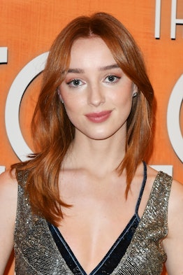 Phoebe Dynevor wears vibrant copper hair to a special screening of "The Colour Room" at The Ham Yard...