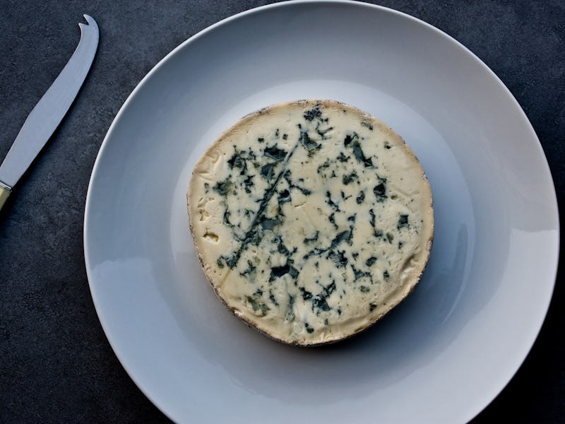 Blue cheese on a plate