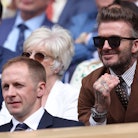David Beckham at Wimbledon 2022. He recently went to see the Wknd with his daughter — and got loving...
