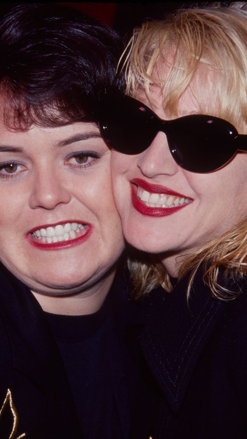 Madonna and Rosie O'Donnell became friends on 'A League of Their Own.' Photo via Getty Images