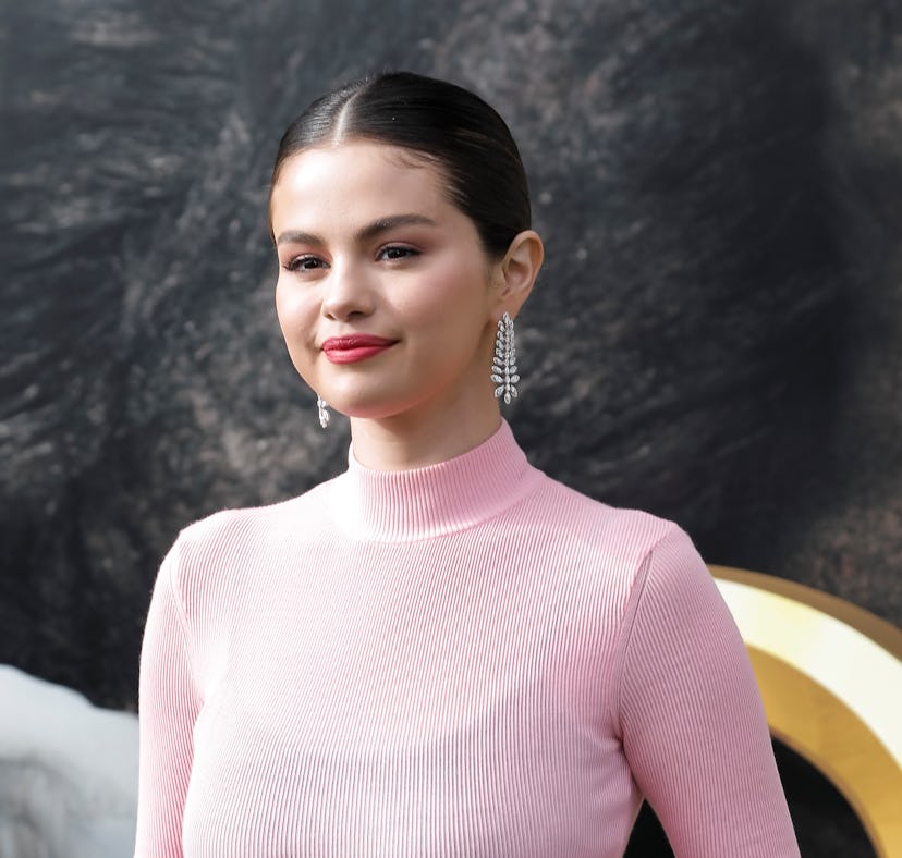 Selena Gomez in Barbiecore pink on January 11, 2020 in Westwood, California.