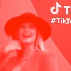 BERLIN, GERMANY - JULY 06:  The logo of the short-form video hosting service TikTok is seen at the e...