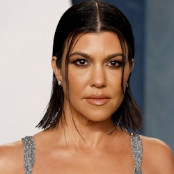 Kourtney Kardashian at the 2022 Vanity Fair Oscar Party 