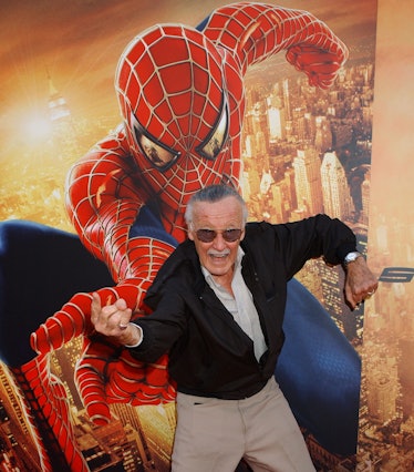 Stan Lee at the Mann Village in Westwood, California (Photo by Gregg DeGuire/WireImage)