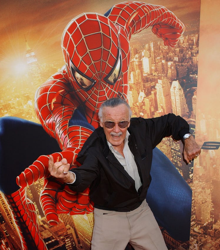 Stan Lee at the Mann Village in Westwood, California (Photo by Gregg DeGuire/WireImage)