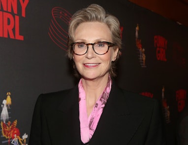 NEW YORK, NEW YORK - APRIL 24: Jane Lynch poses at the opening night of the musical "Funny Girl" on ...