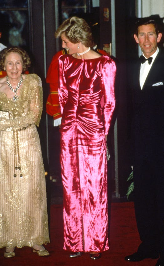 Princess Diana attended a party by Armand Hammer. Photo via Getty Images