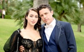 CAP D'ANTIBES, FRANCE - MAY 26: Caylee Cowan and Casey Affleck attend the amfAR Cannes Gala 2022 at ...