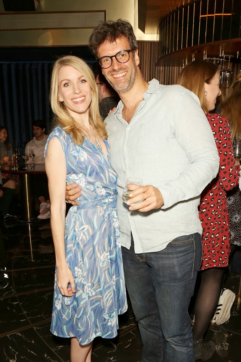 LONDON, ENGLAND - FEBRUARY 27: Rachel Parris and Marcus Brigstocke attend a party hosted by Gina Mar...