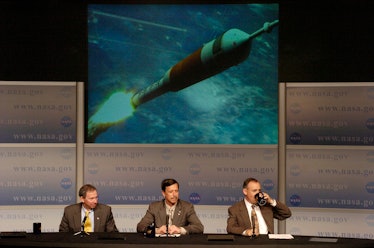 UNITED STATES - JUNE 05:  Nasa Administrator Michael Griffin, Associate Administrator Scott Horowitz...