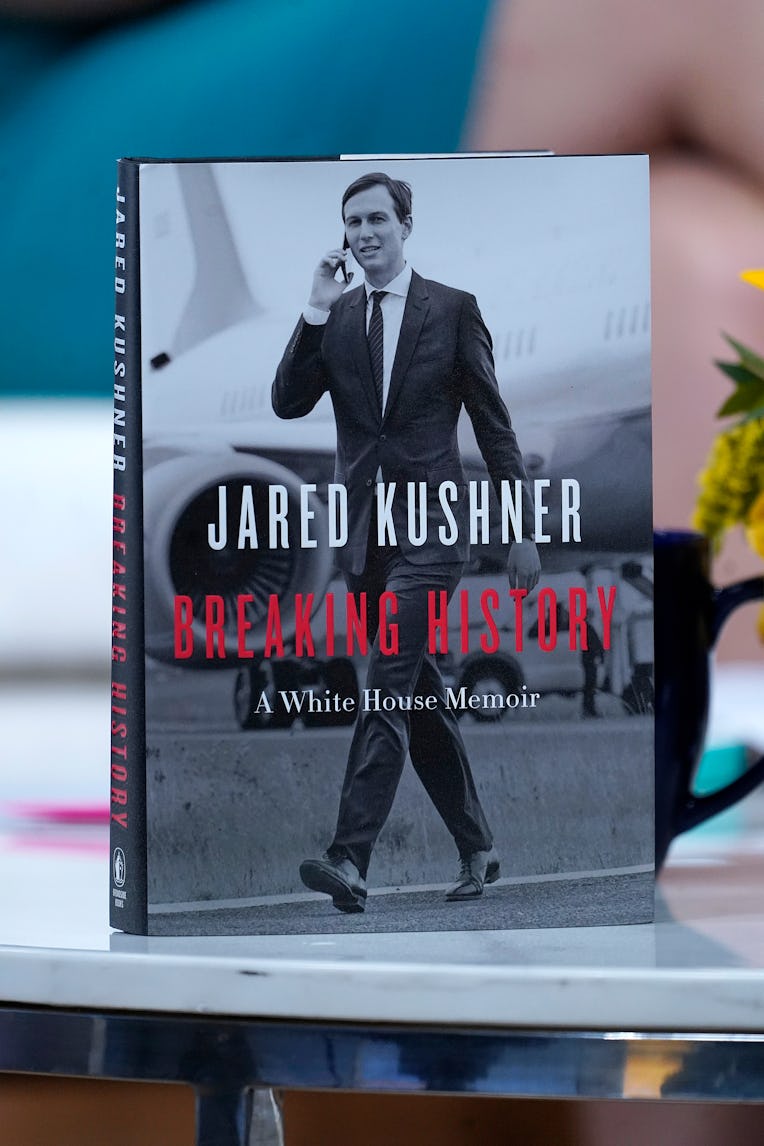 NEW YORK, NEW YORK - AUGUST 23: A book is on display as businessman and senior advisor to former Pre...