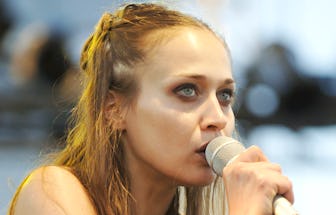 Fiona Apple performs during the Vegoose Music Festival at Sam Boyd stadium on October 29, 2006 in La...