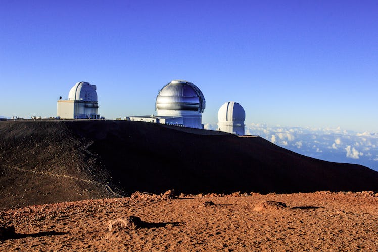 A view of the Subaru telescope in Hawaii.