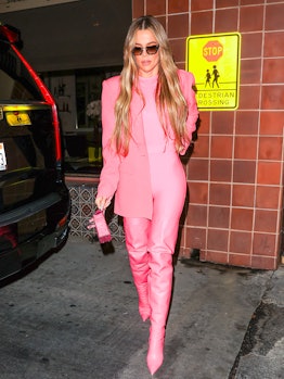 Khloe Kardashian's Good American hot pink blazer has girl boss