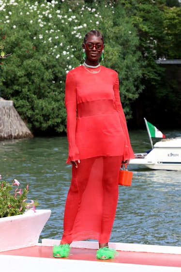 Jodie Turner-Smith is seen during the 79th Venice International Film Festival 