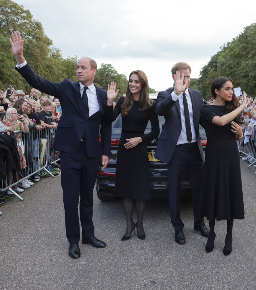 WINDSOR, ENGLAND - SEPTEMBER 10: Catherine, Princess of Wales, Prince William, Prince of Wales, Prin...