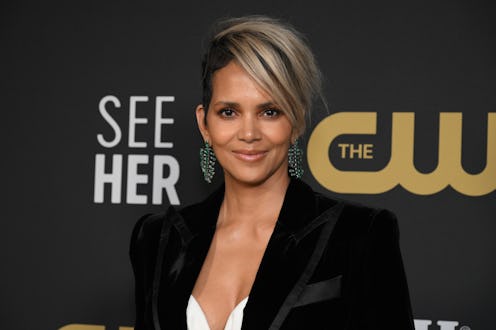 LOS ANGELES, CALIFORNIA - MARCH 13: Halle Berry, winner of the #SeeHer Award, poses in the press roo...