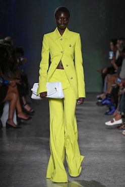 NEW-YORK, USA - SEPTEMBER 09: A model walks the runway during the Proenza Schouler Ready to Wear Spr...