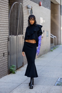Cindy Bruna New York Fashion Week Spring/Summer 2023 street style