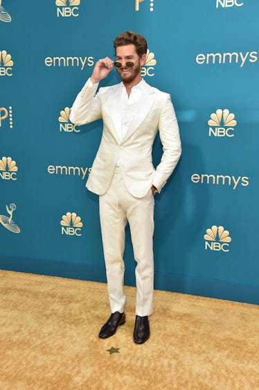 Actor Andrew Garfield arrives for the 74th Emmy Awards 