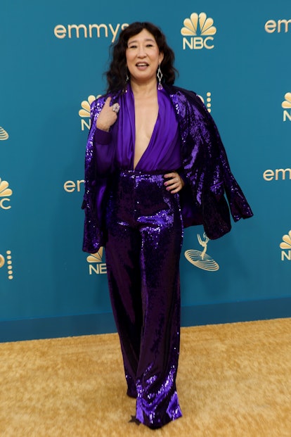 Sandra Oh attends the 74th Primetime Emmys at Microsoft Theater on September 12, 2022 in Los Angeles...