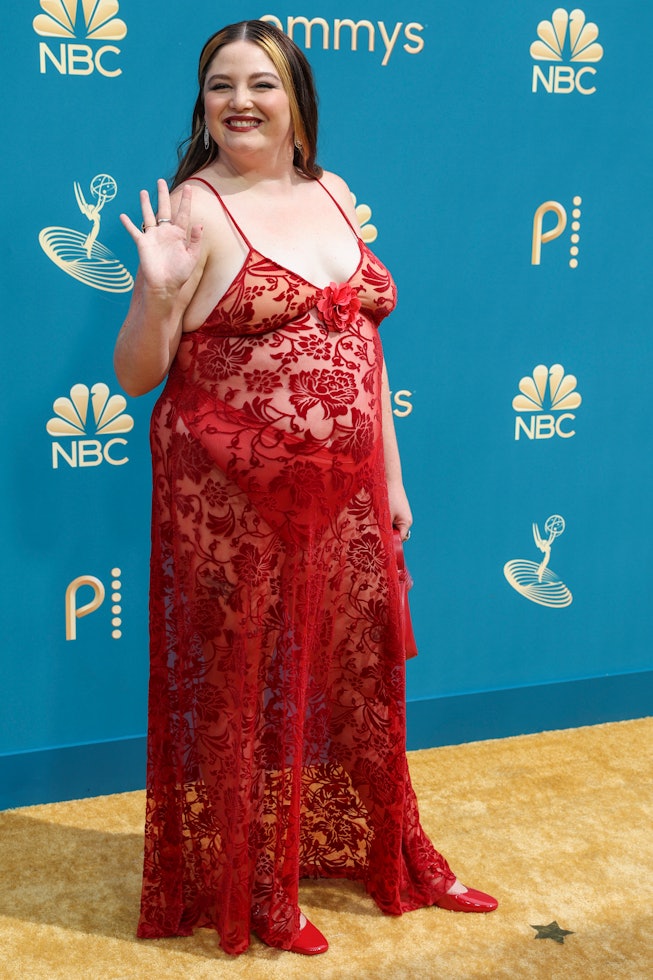 Megan Stalter at the Emmys.