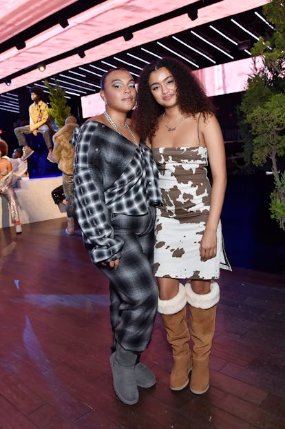 LOS ANGELES, CALIFORNIA - OCTOBER 09: Paloma Elsesser and Ama Elsesser attend #UGGLIFE Campaign Lau...