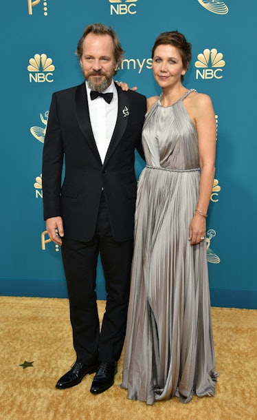 Peter Sarsgaard and Maggie Gyllenhaal arrive for the 74th Emmy Awards