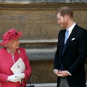 Prince Harry remembers his "granny" Queen Elizabeth II following her death. Here, the Queen speaks w...