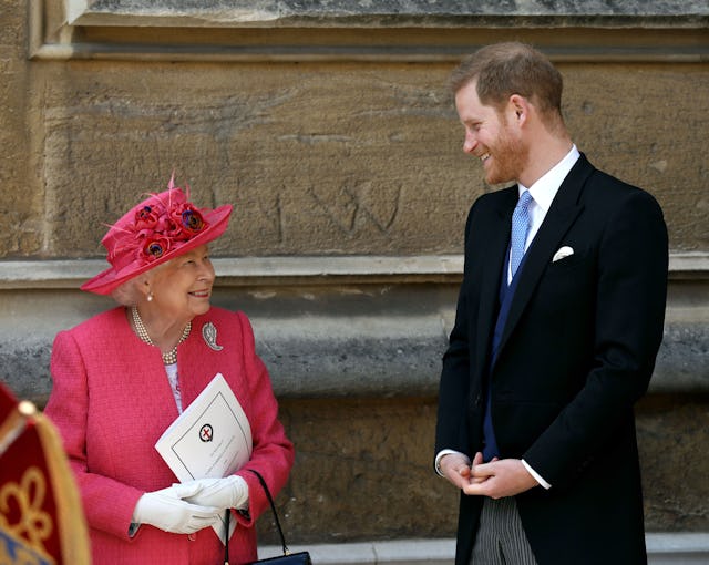 Prince Harry remembers his "granny" Queen Elizabeth II following her death. Here, the Queen speaks w...