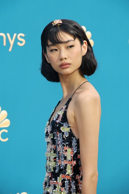 LOS ANGELES, CALIFORNIA - SEPTEMBER 12: Jung Ho-yeon attends the 74th Primetime Emmys at Microsoft T...