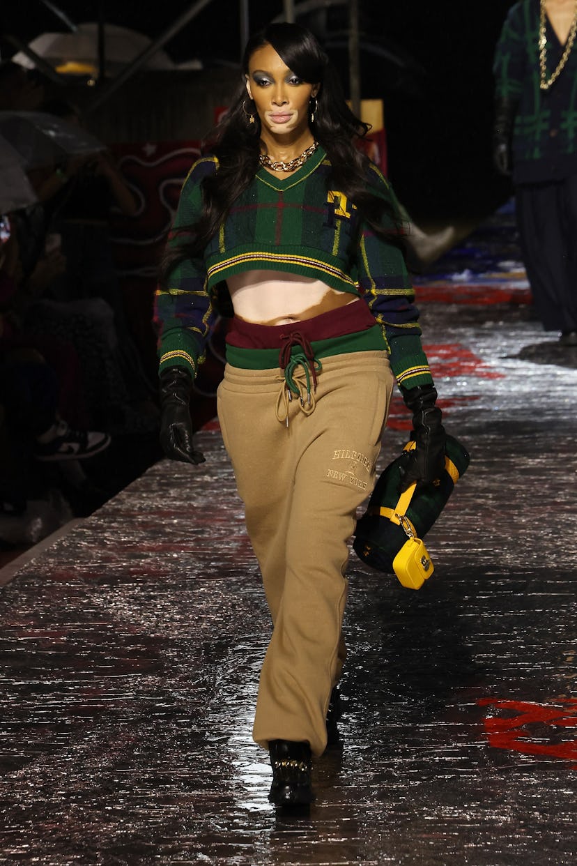 Winnie Harlow at Tommy Hilfiger's fall 2022 show during NYFW.