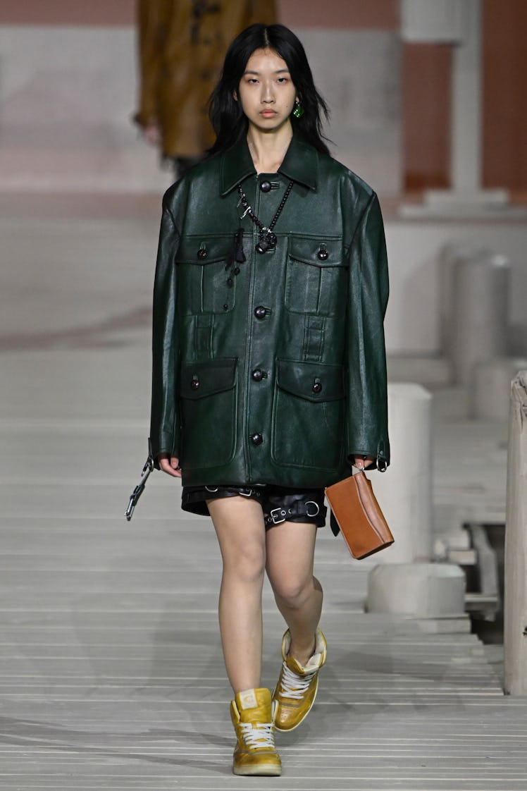 NEW-YORK, USA - SEPTEMBER 12: A model walks the runway during the Coach Ready to Wear Spring/Summer ...