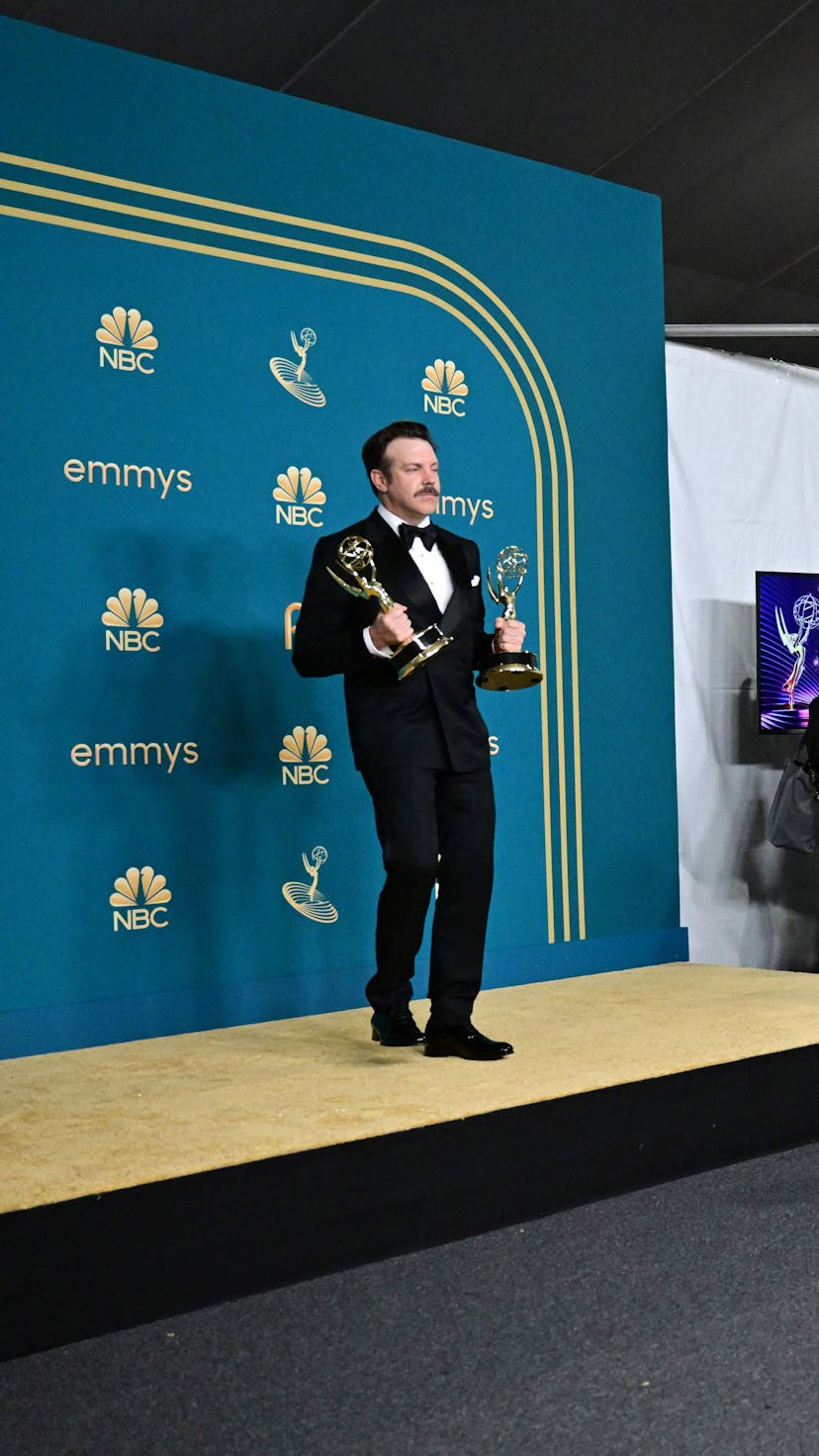 Cast and crew of "Ted Lasso" won the best comedy series at the 2022 Emmy Awards, which follows last ...