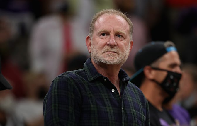 PHOENIX, ARIZONA - OCTOBER 13: Phoenix Suns and Mercury owner Robert Sarver attends Game Two of the ...