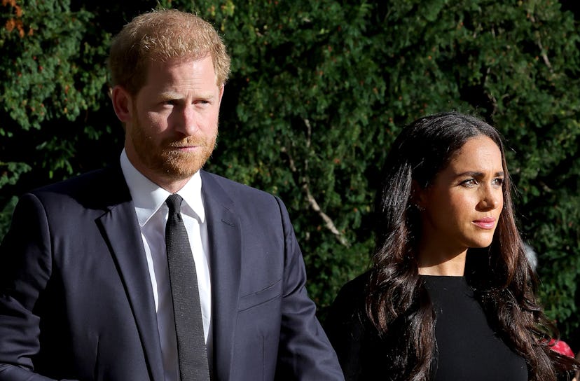 WINDSOR, ENGLAND - SEPTEMBER 10: Prince Harry, Duke of Sussex, and Meghan, Duchess of Sussex on the ...