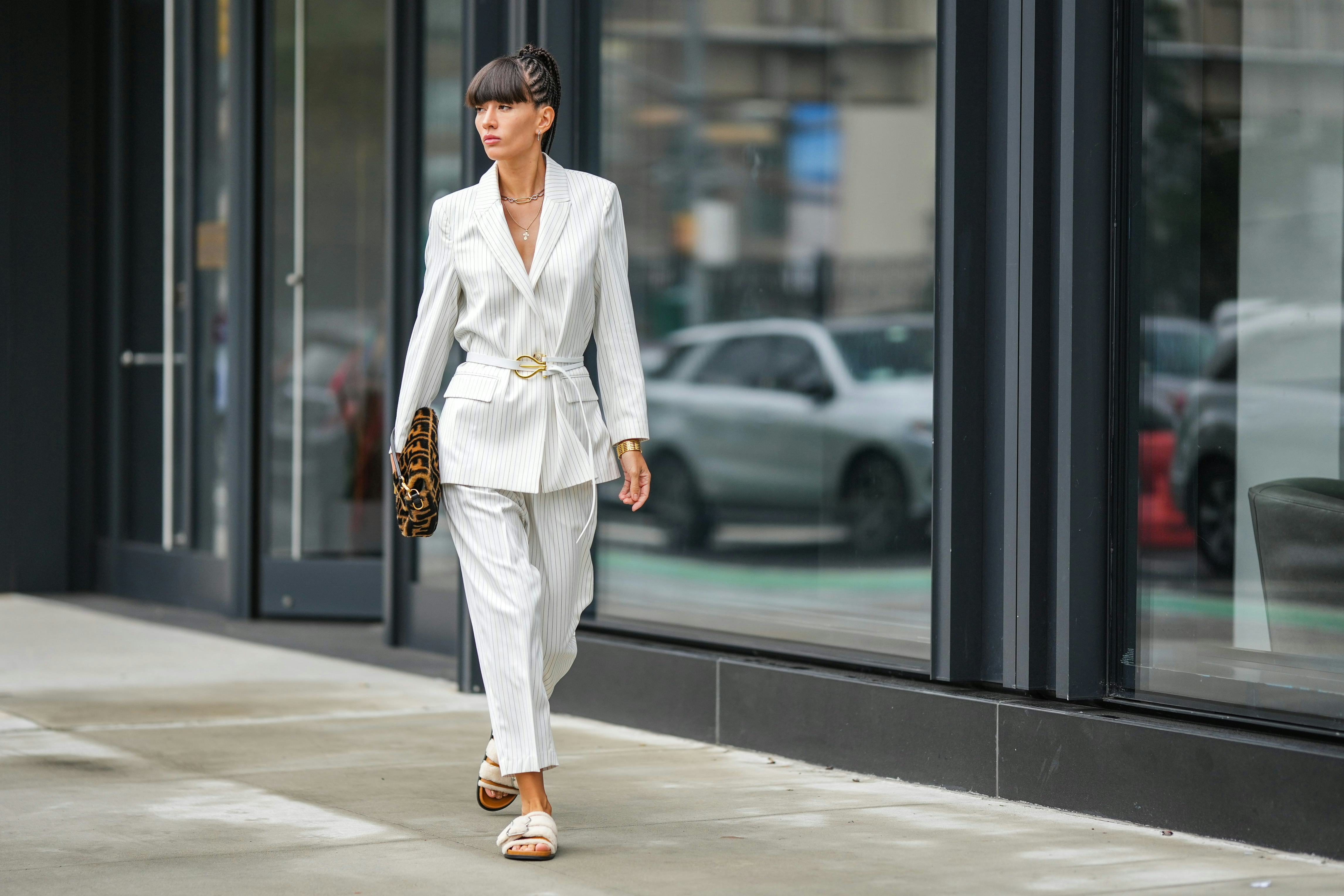New York Fashion Week Street Style Includes A Whole Lot Of Suits