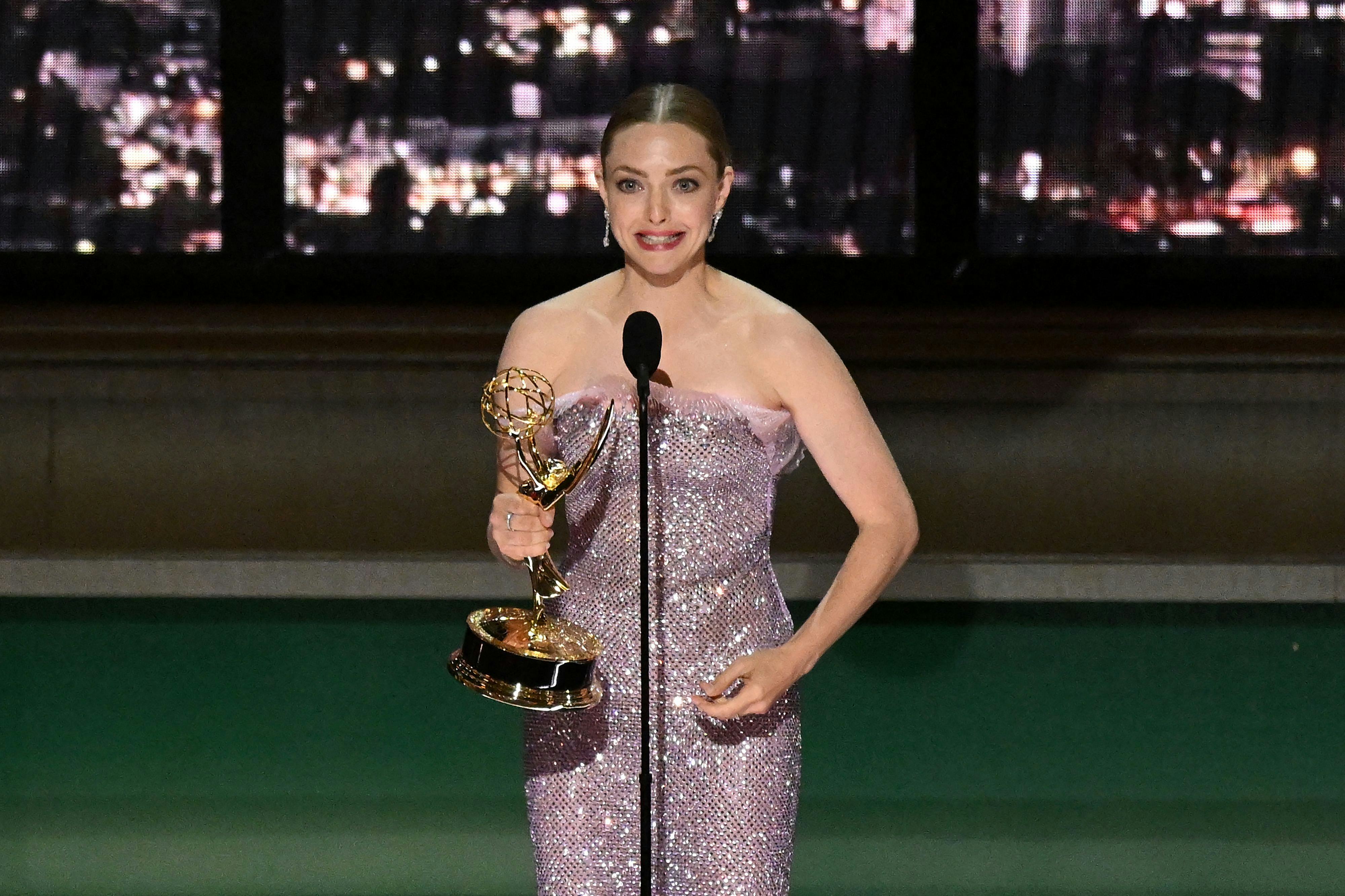 Amanda Seyfried Tells Her Daughter To Go To Bed After Emmys Win
