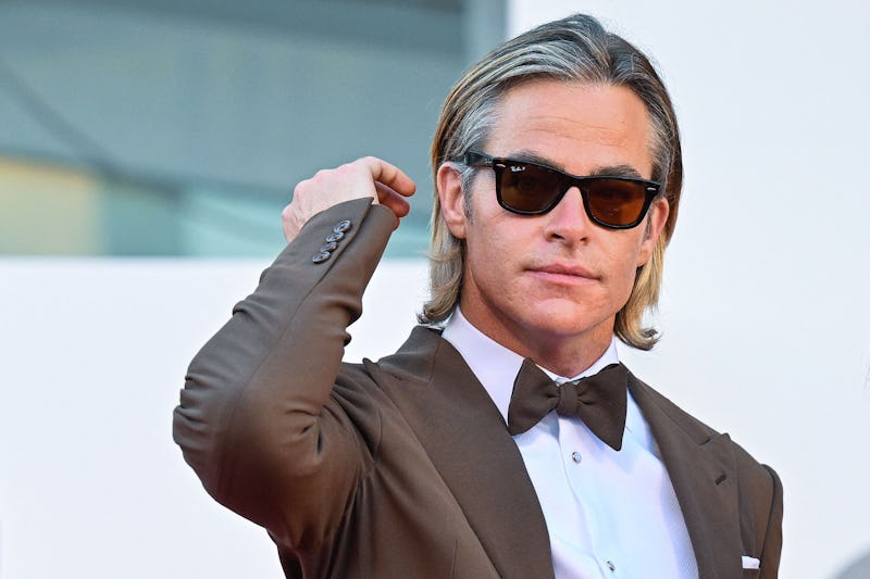US actor Chris Pine arrives on September 5, 2022 for the screening of the film "Don't Worry Darling"...