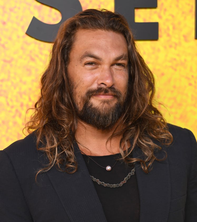 Jason Momoa's hair evolution includes hydrated bouncy curly hair as seen when Jason Momoa attended A...