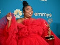 Lizzo took so many selfies with celebrities at the 2022 Emmys on Sept. 12, 2022.