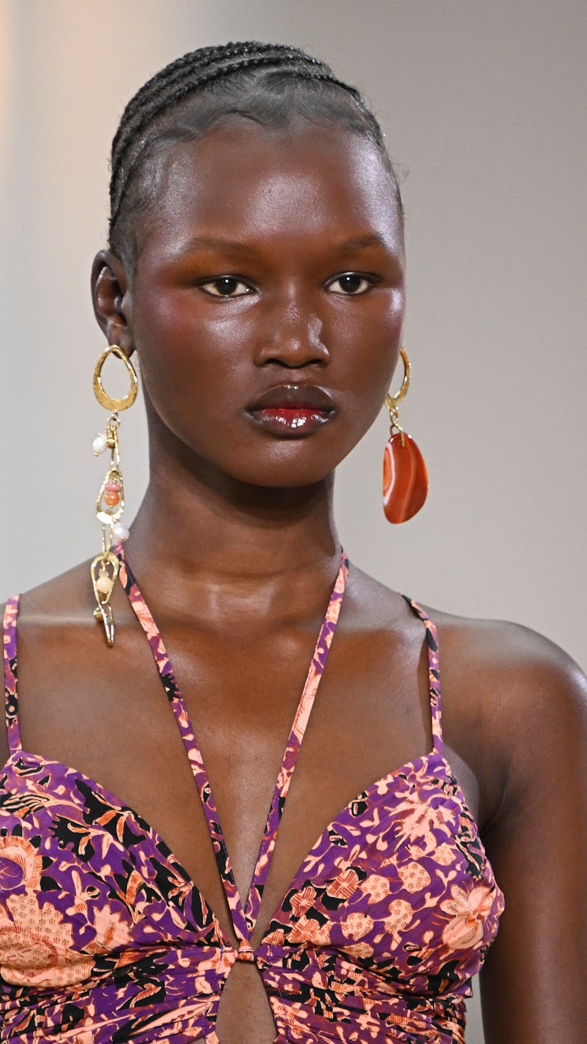 A model walks the runway during the Ulla Johnson Ready to Wear Spring/Summer 2023 fashion show