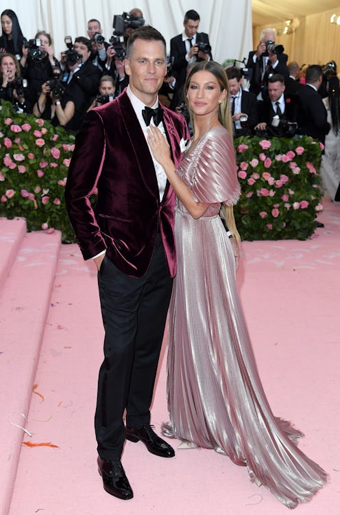 NEW YORK, NEW YORK - MAY 06: Tom Brady and Gisele Bundchen arrives for the 2019 Met Gala celebrating...